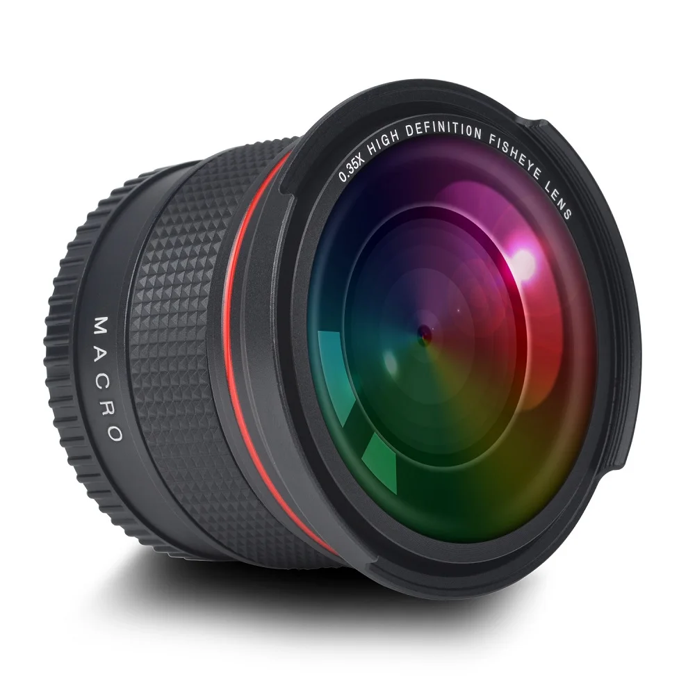 58 мм 0 35x рыбий глаз Canon широкоугольный объектив (с макро-частью) для цифровых