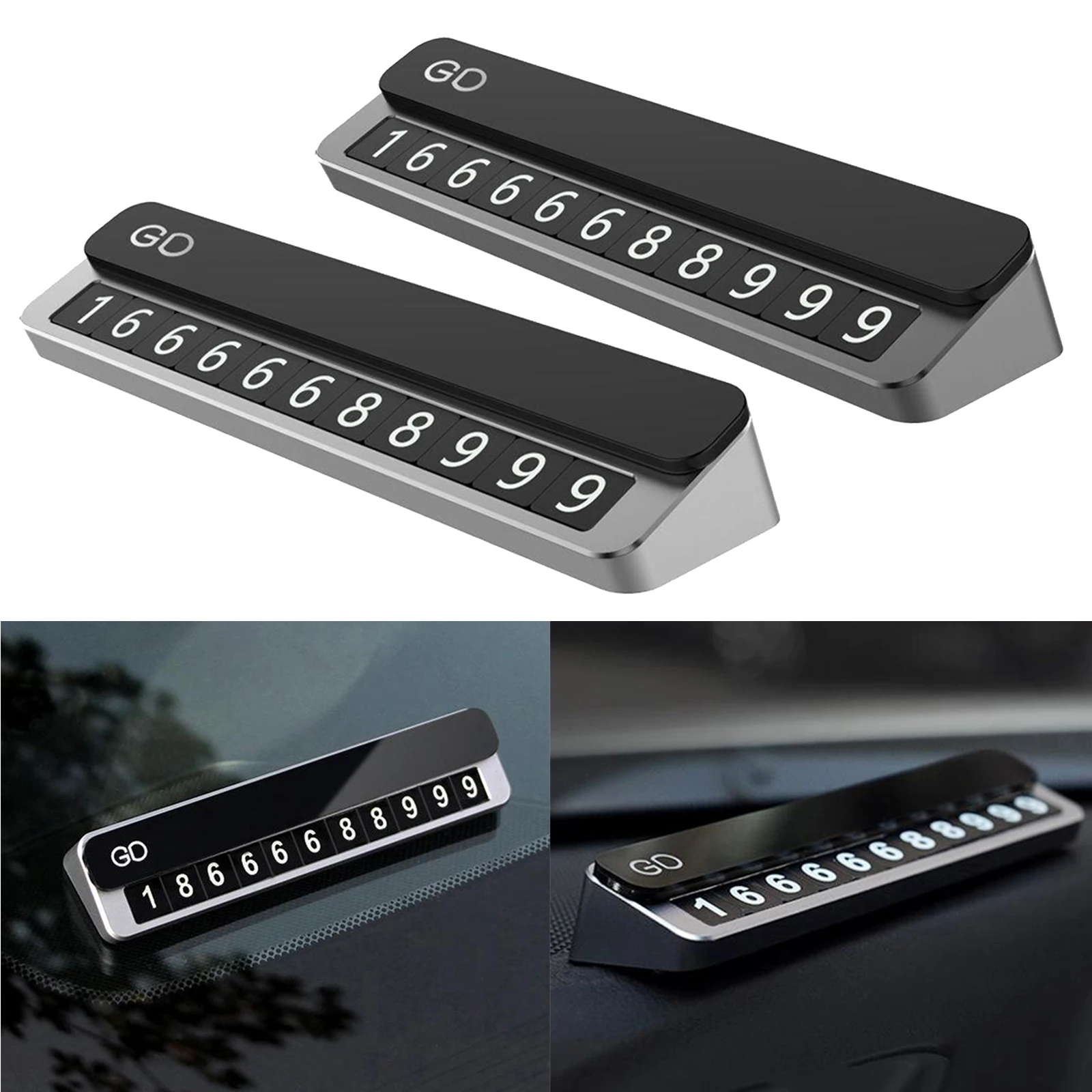 

Universal Night Luminous Temporary Parking Card Hidden for Car Stop Sign