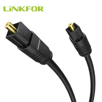 linkfor 6 6 feet digital optical audio cable toslink cable for home theater sound bar tv ps4 xbox playstation male to male cable