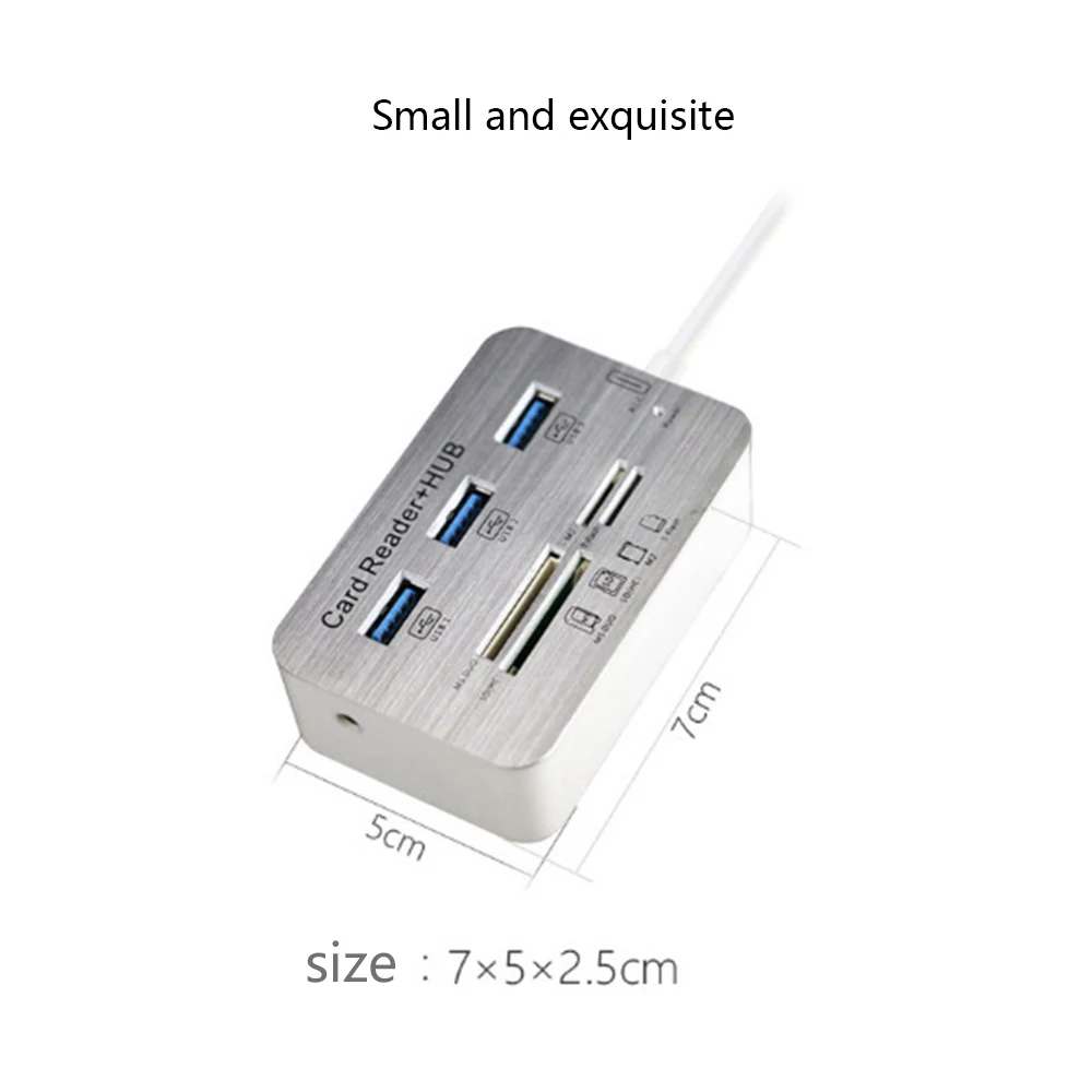 USB HUB 3.0 Multi Splitter 3 Ports Card Reader Hub Super Speed Micro Hab for Computer Accessories | Компьютеры и офис