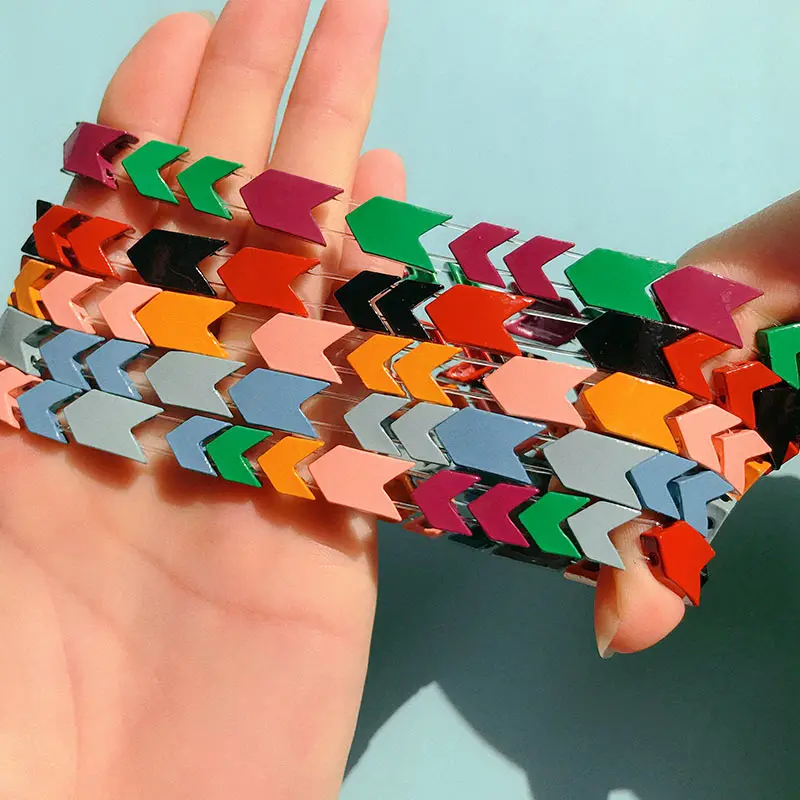 Просто чувствуйте Цыганский браслет ручной работы дружба Штабелируемый эмаль