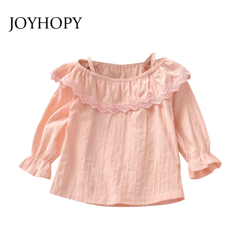 Для детей детская блузка для девочек рубашки мальчиков однотонные Цвет