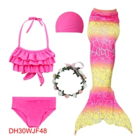 prettygirl kids swimsuit bathing clothes suit tail mermaid carnival costumes swimsuit for girls kid swimming costume cosplay