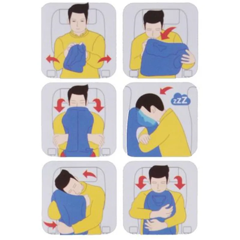 Inflatable Travel Sleeping Bag Portable Cushion Neck Pillow Or Men WomeFn Outdoor Airplane Flight Train Easy | Дом и сад