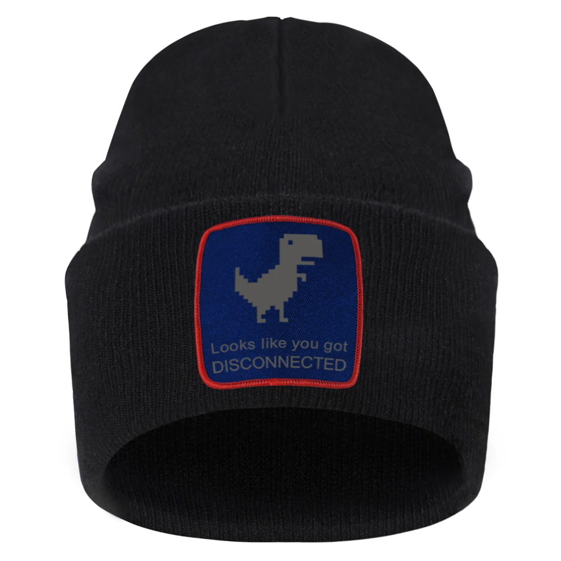 

Looks Like You Got Disconnected Print Beanie Caps Outdoor Hip Hop Brimless Cap Breathable Unisex Knitted Hats Warm Sports Hat