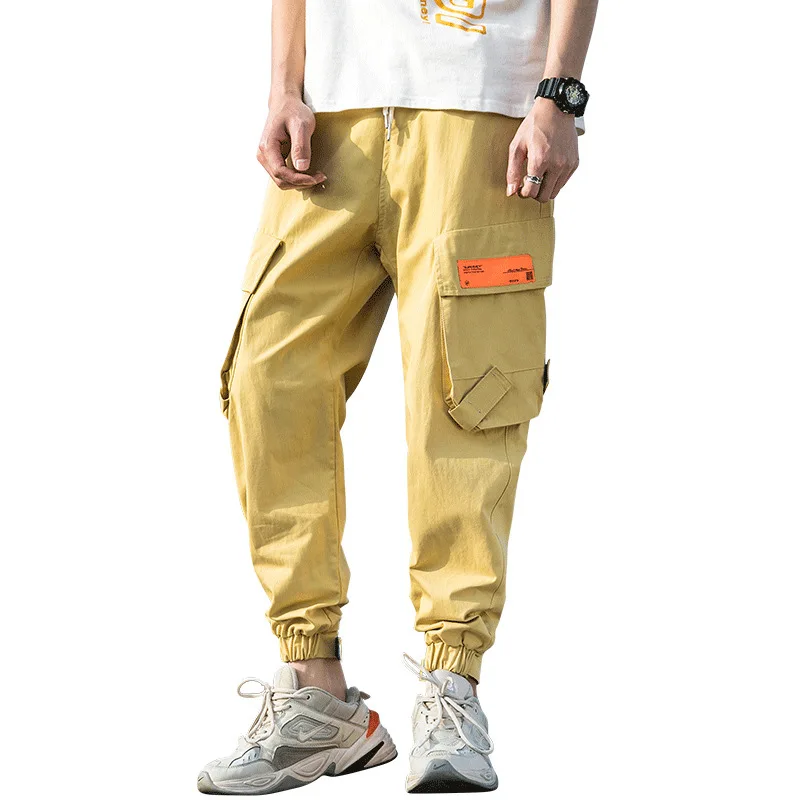 Мужские брюки-карго FOJAGANTO повседневные брюки-карандаш в стиле Харадзюку весна 2019