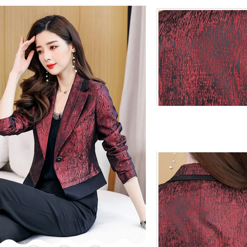 Женский короткий костюм Новинка осени 2022 женский весенний модный подходящий ко