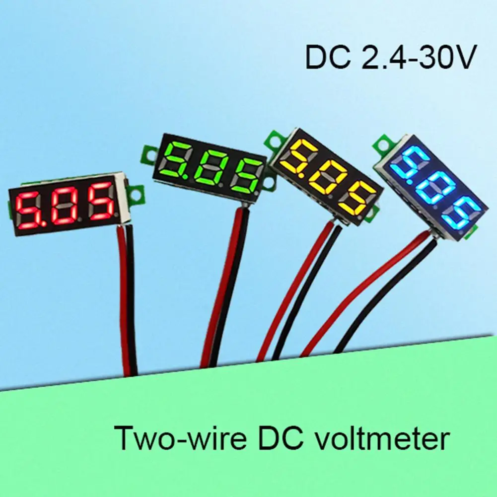 

LED Digital Voltage Voltmeter DC 0-30V 2 Wire LED Display Digital Voltmeter #BO