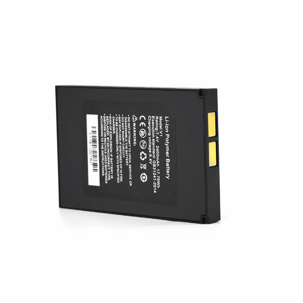 7.4V 2400mAh Lithium Ion Polymer Battery for IP Camera CCTV Tester 8MP CVI CVBS Monitor |