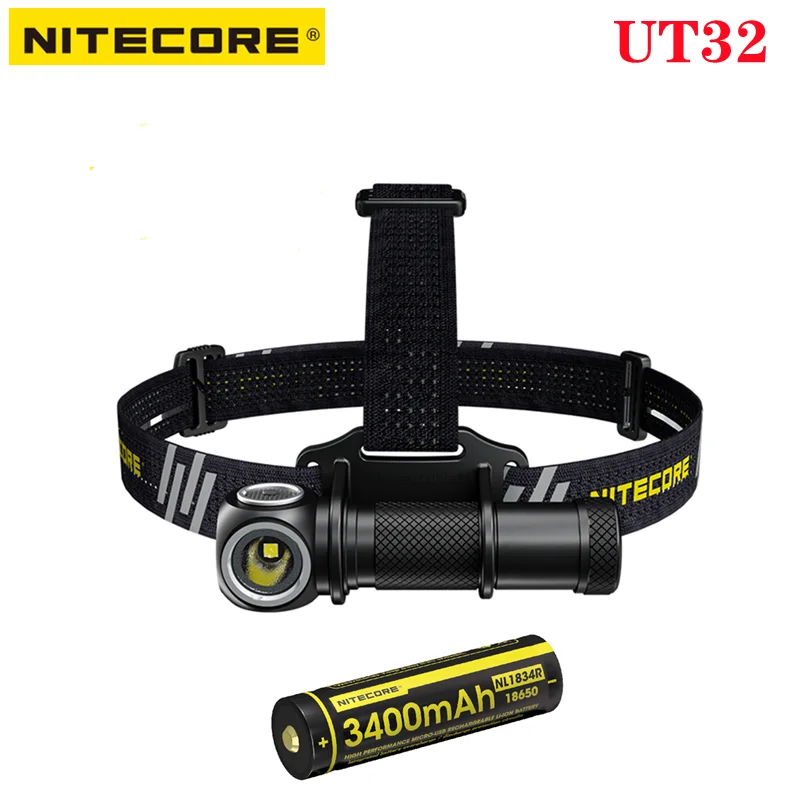 Фонарь налобный NITECORE UT32 1100 лм 6 режимов освещения холодный белый + теплый
