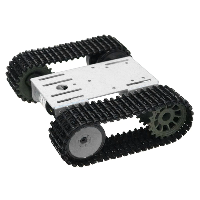 

Aluminum Alloy DIY Mounting Robot Tank Vehicle Track Chassis Kit for Smart Car Q6PD