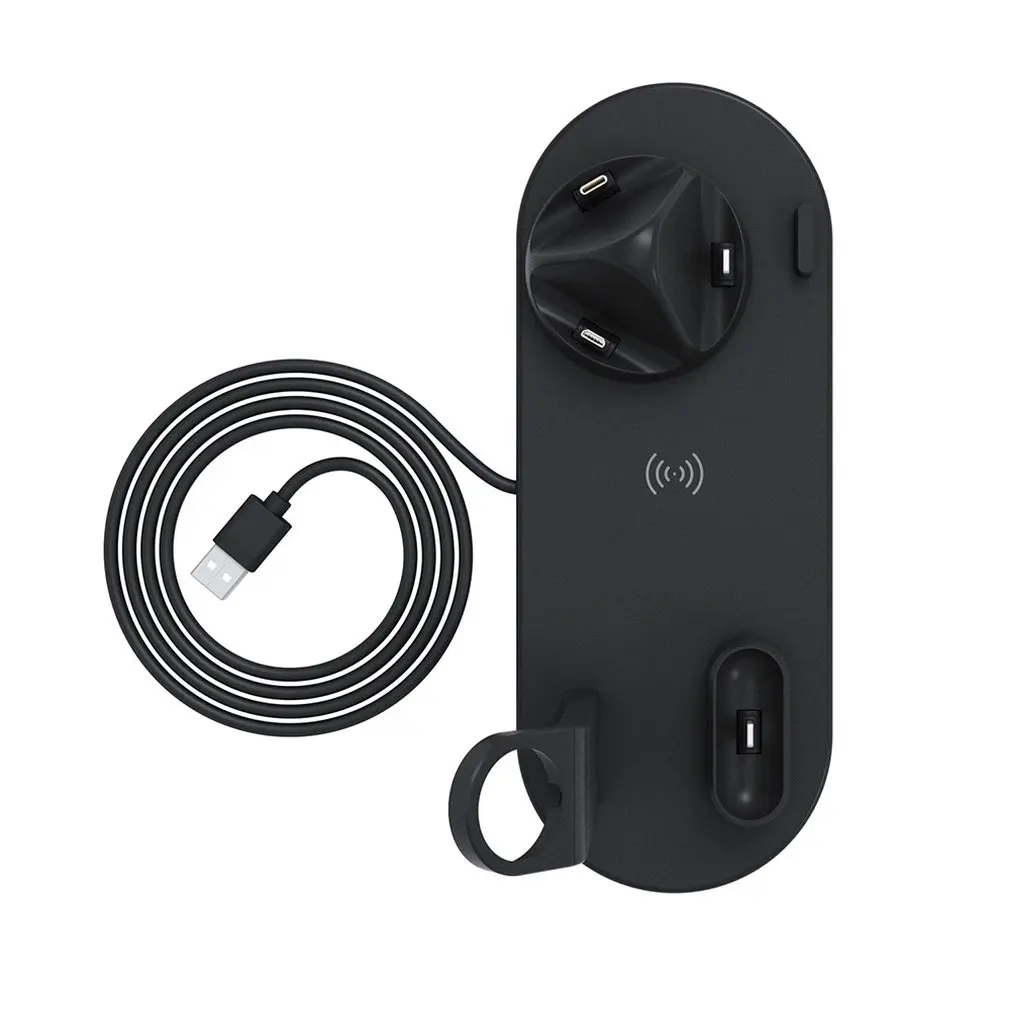 3 в 1 беспроводная зарядная док станция для Apple Watch iPhone X XS XR MAX 11 8 7 6s Airpods 10 Вт Qi
