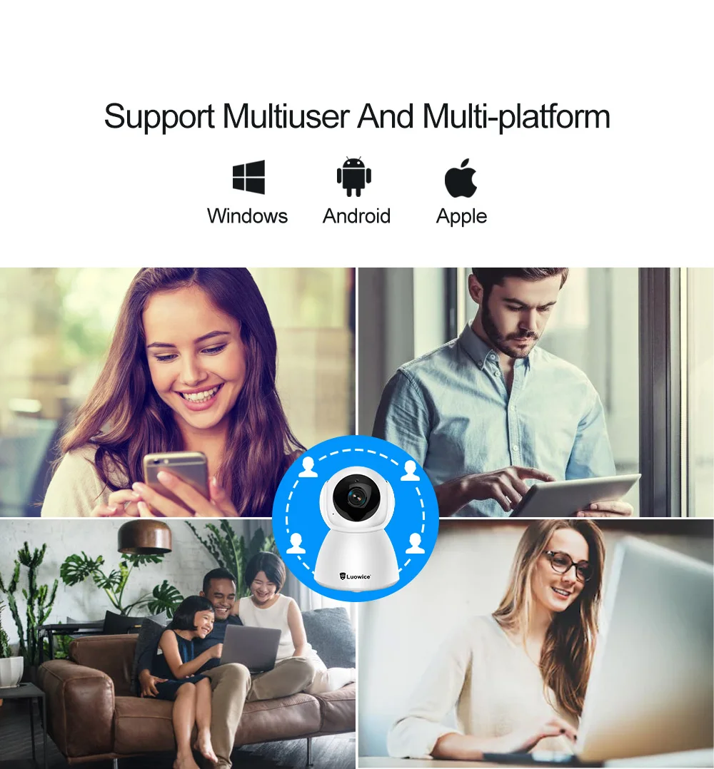 Система охранной сигнализации Luowice с камерой безопасности/двустороннее