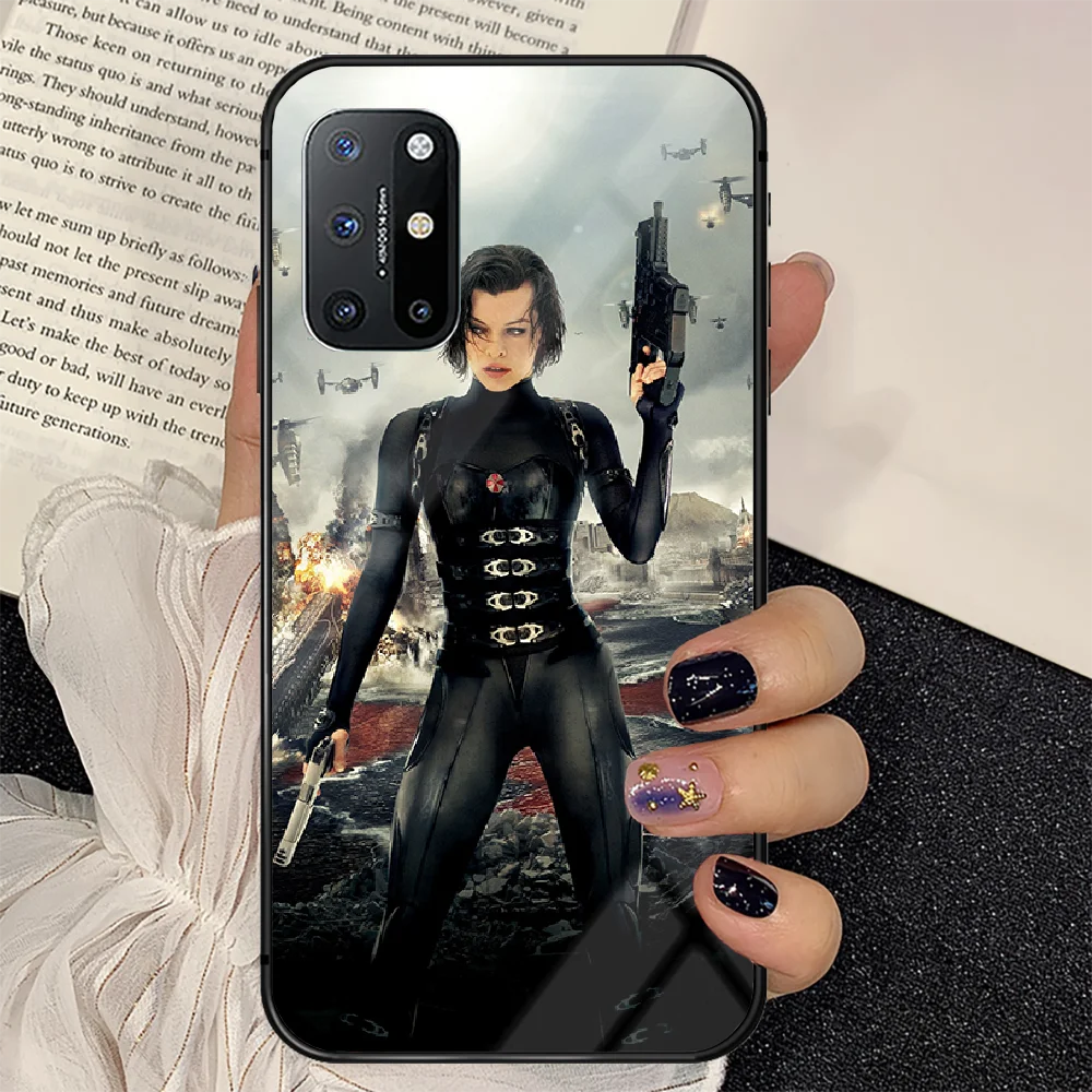 

Resident TV Evil Phone Tempered Glass Case Cover For Oneplus 5 6 7 8 9 Nord T Pro Painting Hot Waterproof