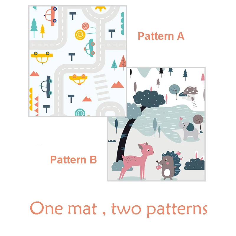 Tudiofun Детский развивающий коврик складной мультяшный детский игровой Xpe пазл для