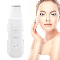ultrasonic skin scrubber rechargeable ion deep face cleaning vibration massager acne blackhead removal cleanser exfoliating pore