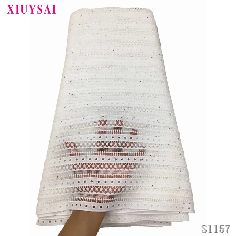 

2020 African French Cord Lace Fabric With Stones Punch Guipure Cord Water Soluble Lace For Nigerian Party Garment Sew P1157