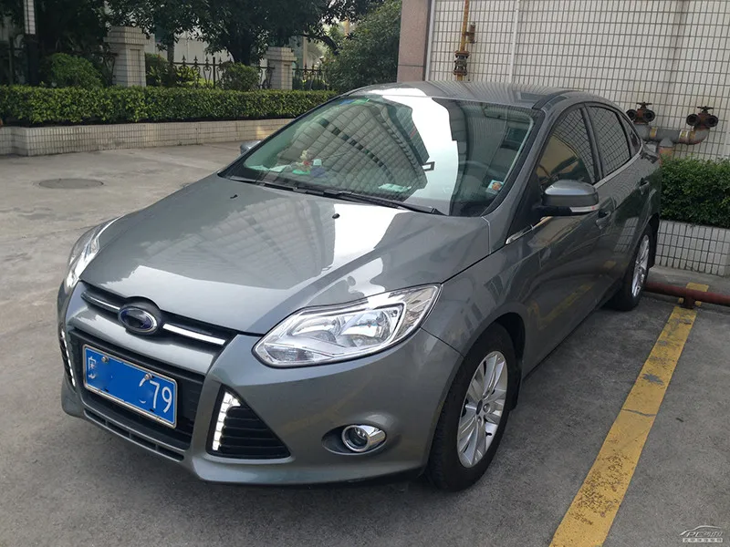 Автомобиль стайлинг DRL Для Ford Focus 3 2012 2013 2014 Дневные Ходовые Огни Противотуманные