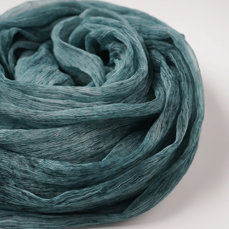 Женский Длинный шарф из 100% чистого шелка креп шаль шейный платок многоцветный