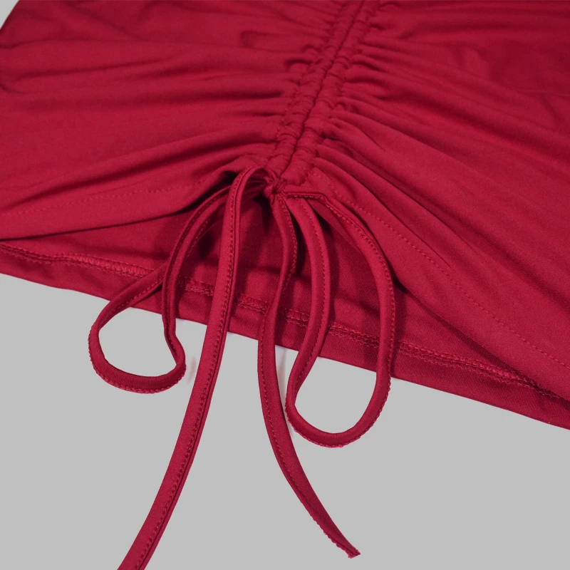 Невозьму 2 слоя осеннее платье Для женщин с открытыми плечами Drawstring Ruched Bodycon платье женские вечерние Клубные пикантные зимнее платье