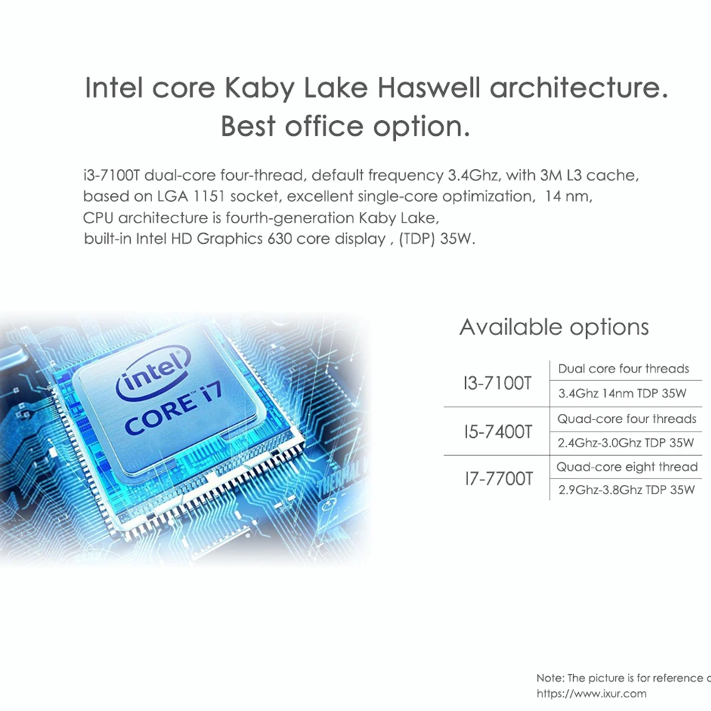 Офисный Настольный ПК IXUR 24 дюйма все-в-одном для Intel Quad-core I3/I5/I7 DDR4 ОЗУ SSD 120G/240G/480GB