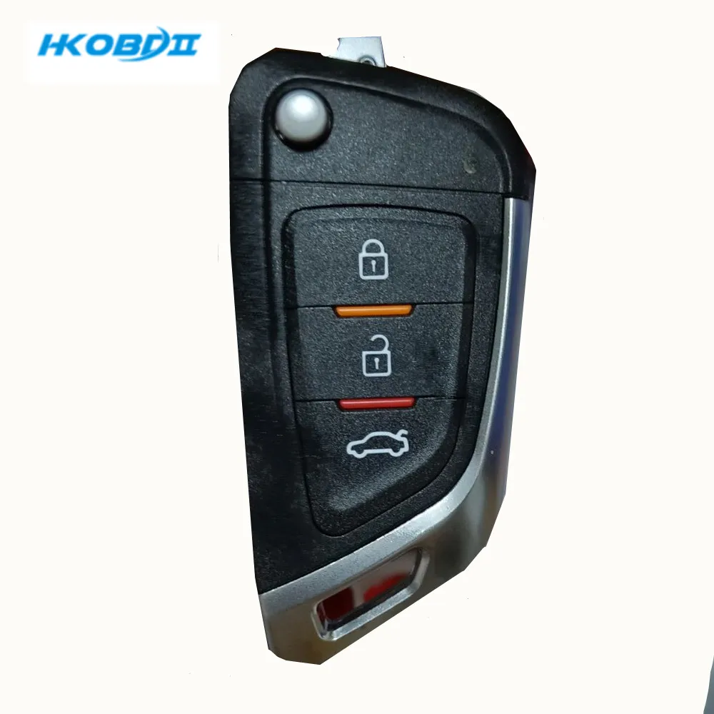 HKOBDII Xhorse VVDI провод XKKF02EN XKKF03EN 3 кнопки svvdi Новая Модель пульта дистанционного