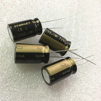 10pcs elna starget 16v2200uf 12 5x20mm rod 2200uf 16v black gold 2200uf16v filter audio electrolytic capacitor 16v 2200uf