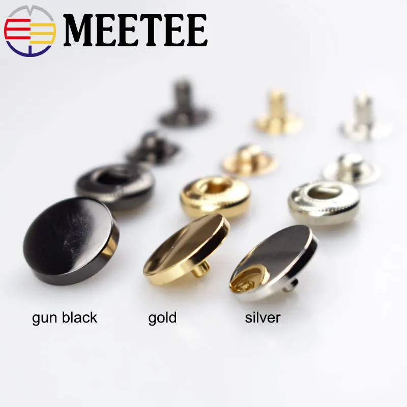 10 компл./упак. цинковый сплав застежки кнопки Пресс серьги гвоздики швейная