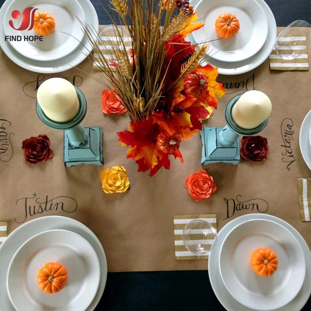 12 &quotx 39&quot коричневый/белый крафтовый лист упаковочной бумаги для свадьбы День