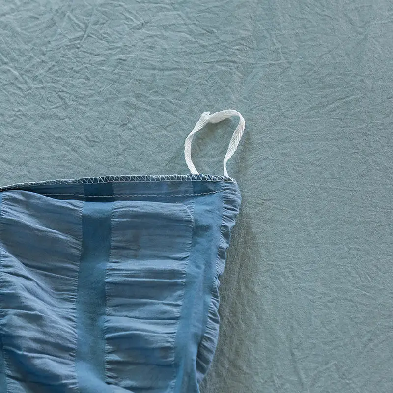 

Double Duvet Cover Set For Bed Queen Size Blue Color Bubble Fabric Bed Cover For Kids King Size Bedding Set 220x240