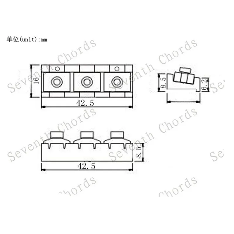ein satz von 425mm chrome verstellbare elektrische gitarre locking mutter für tremolo brücke gitarre zubehör teile musical instruments