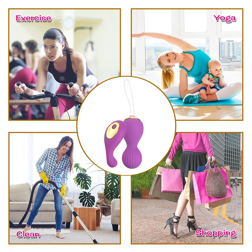 Kegel Vaginal Tight Balls Silicone Vibrating Jump Eggs Remote Control Vibrator Geisha Ball ben Wa Adults Sex Toys For Woman | Красота и