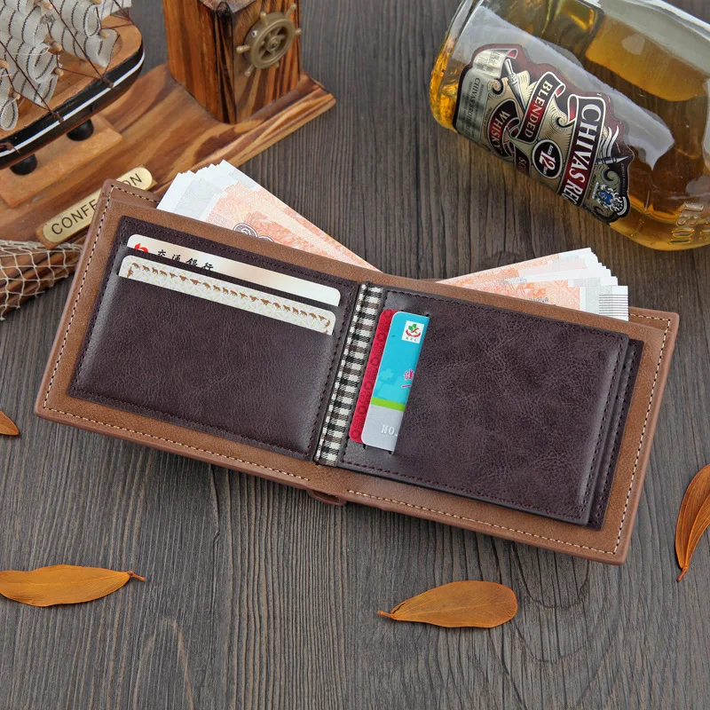 Распродажа кошелек мужские кожаные кошельки мужской для денег кредитная карта