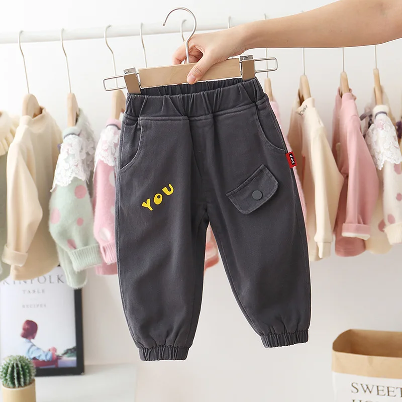 Детские повседневные брюки Осень зима 2019 бархатные штаны для мальчиков и