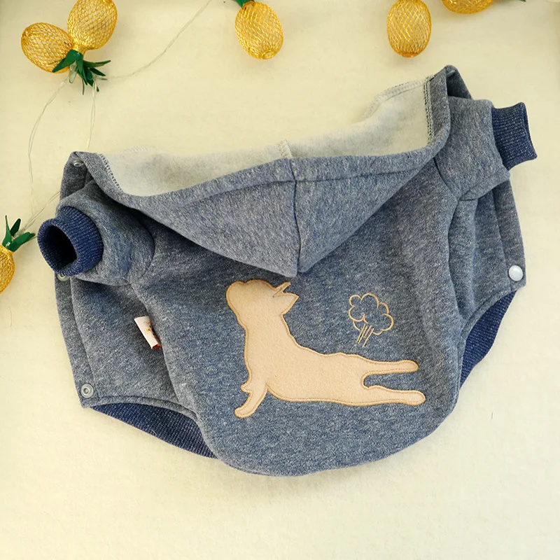 Пальто для собак осенне зимняя одежда полных французского бульдога чихуахуа