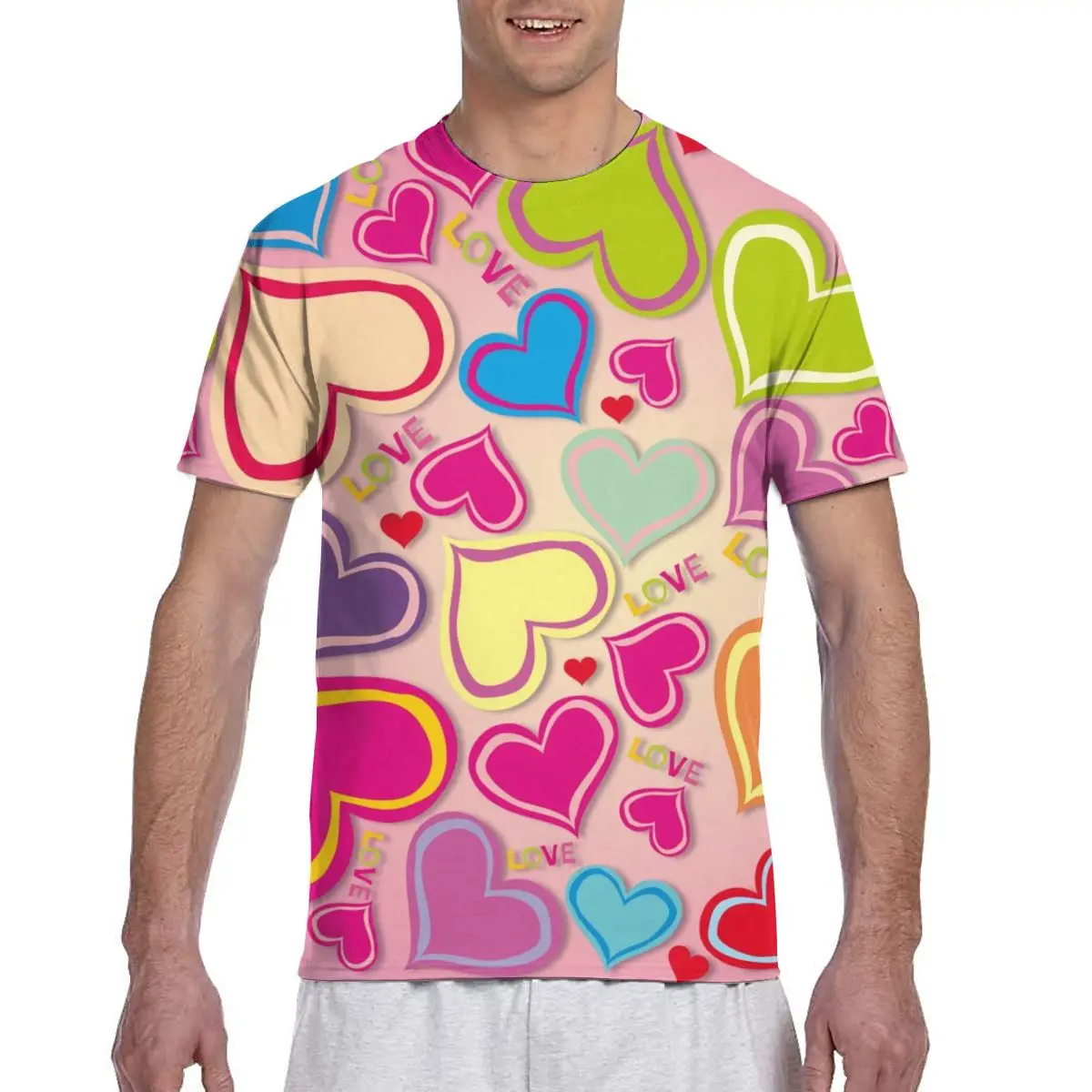 

2021 New Fashion Graphic Short Sleeve full print Tees Hip Hop Men Women Beach O Neck Tshirt clothes top