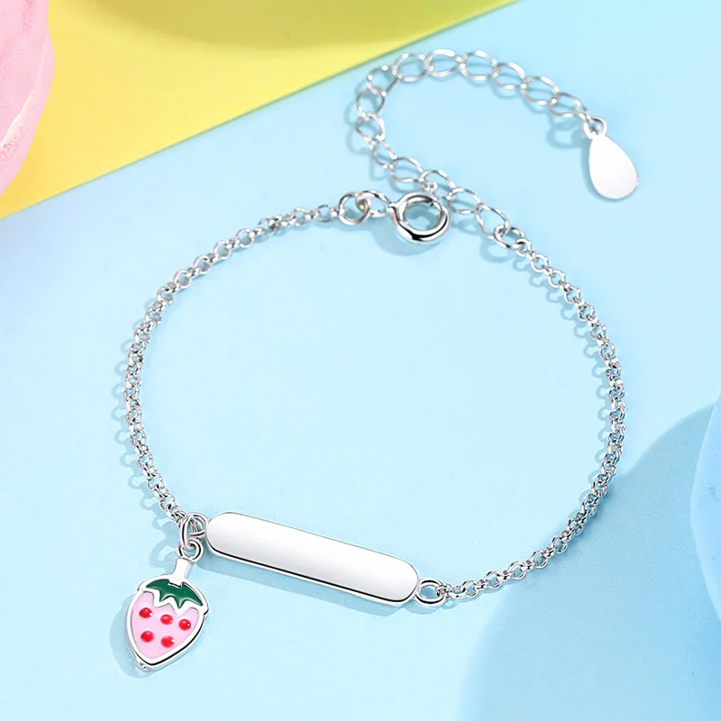 Женский браслет из серебра 925 пробы с эмалью|Индивидуальные Браслеты| |