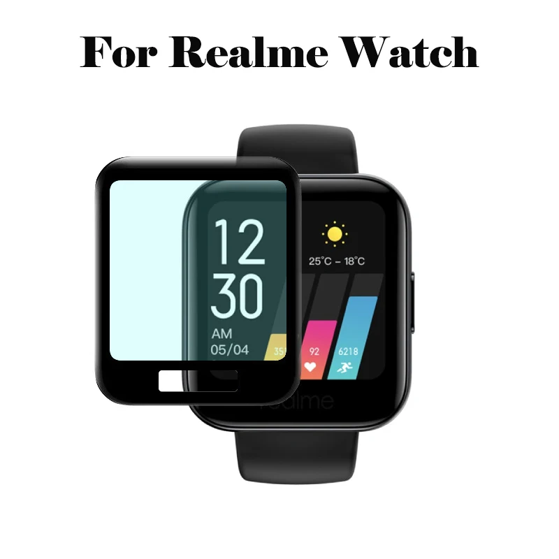 

1PC Soft 3D Composite Film Clear Protective Film Guard For Realme Watch Smartwatch Full Screen Protector