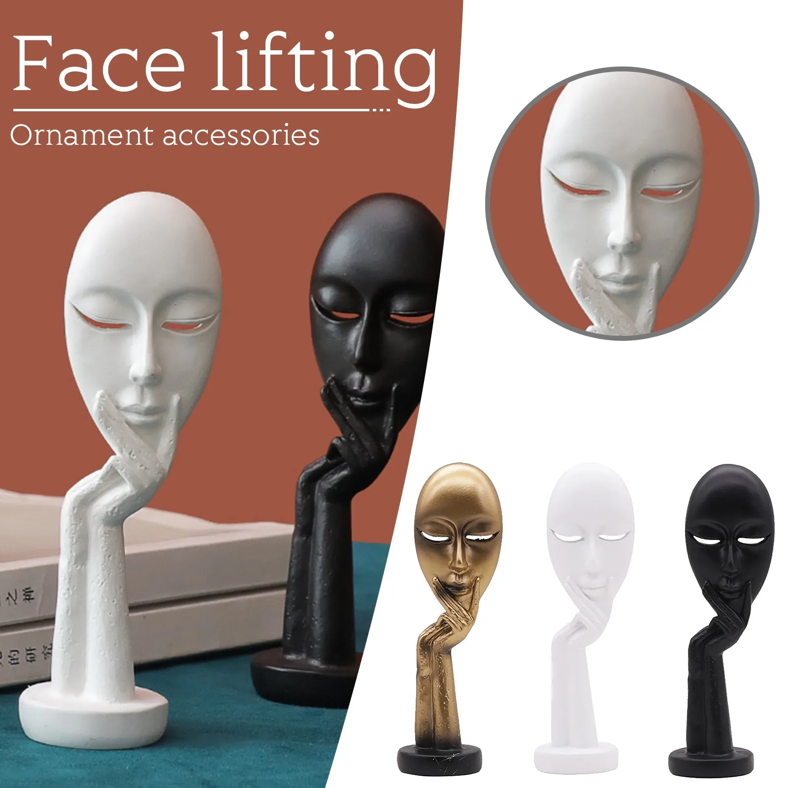 Абстрактные человеческие персонажи поделки украшения для женщин лица