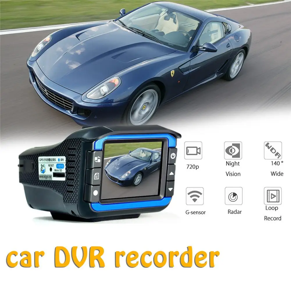 2 in 1 car hidden dvr camera radar laser speedometer radar detector car dash camera hd 140 degree wide angle car dvr recorder free global shipping