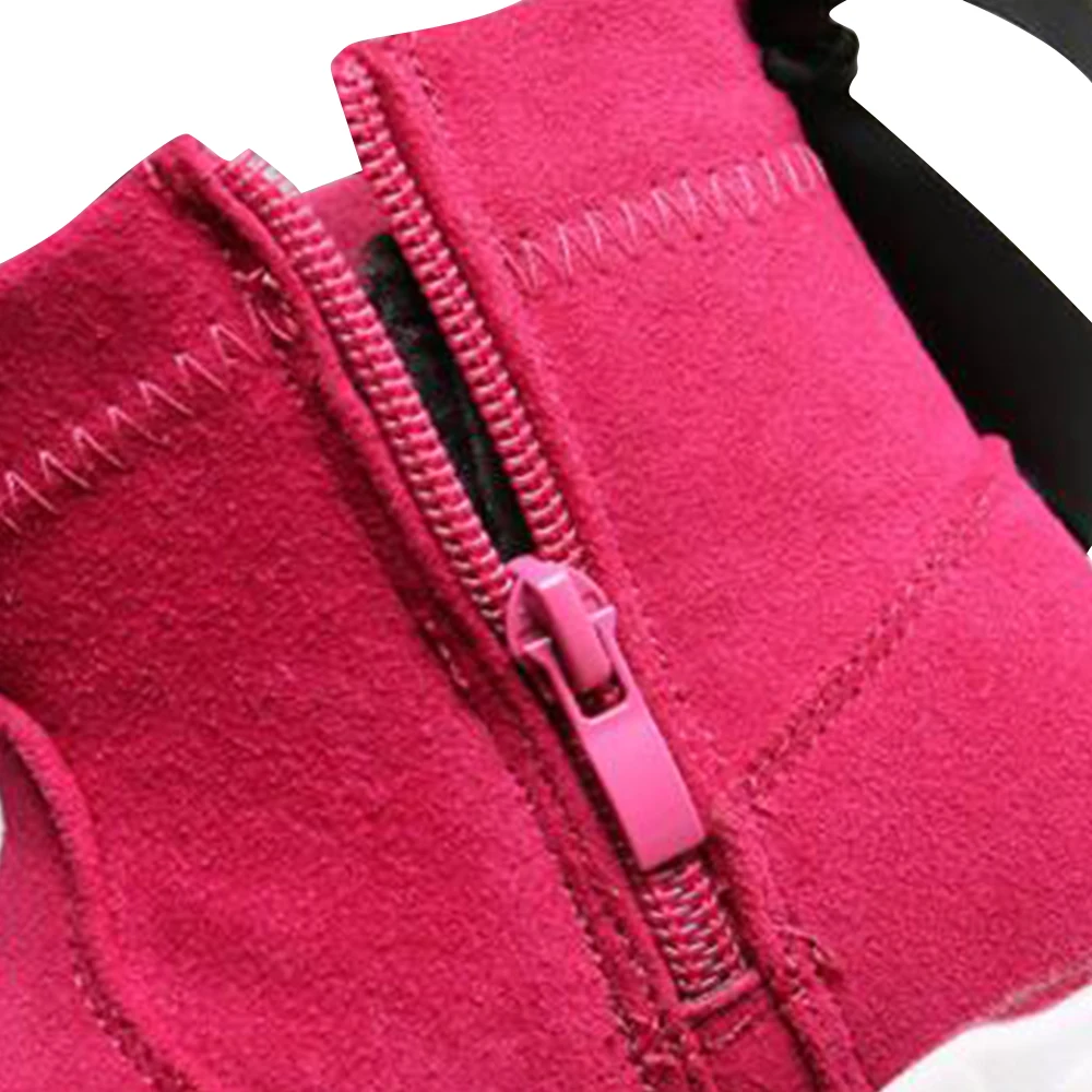 Теплые ботинки для девушек зимние детские детская обувь с бантом Детские