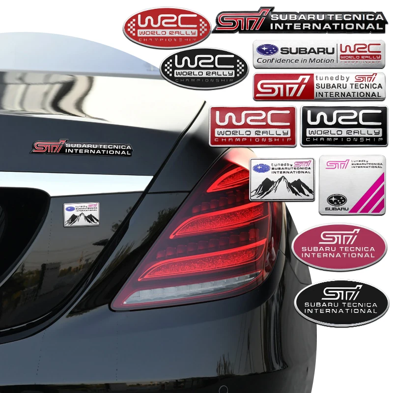 

Car Styling Stickers Aluminum Badge Emblem Sticker For Subaru Legacy STI Forester SG Outback WRC XV Impreza Tribeca Accessories