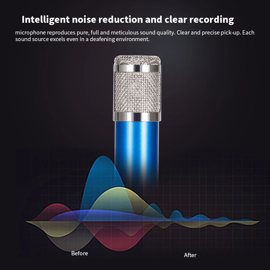 

MAMEN Professional Karaoke Microphone Condenser Microphone Kits Bundle Mikrofon for Computer Microfone for Audio Vocal Record