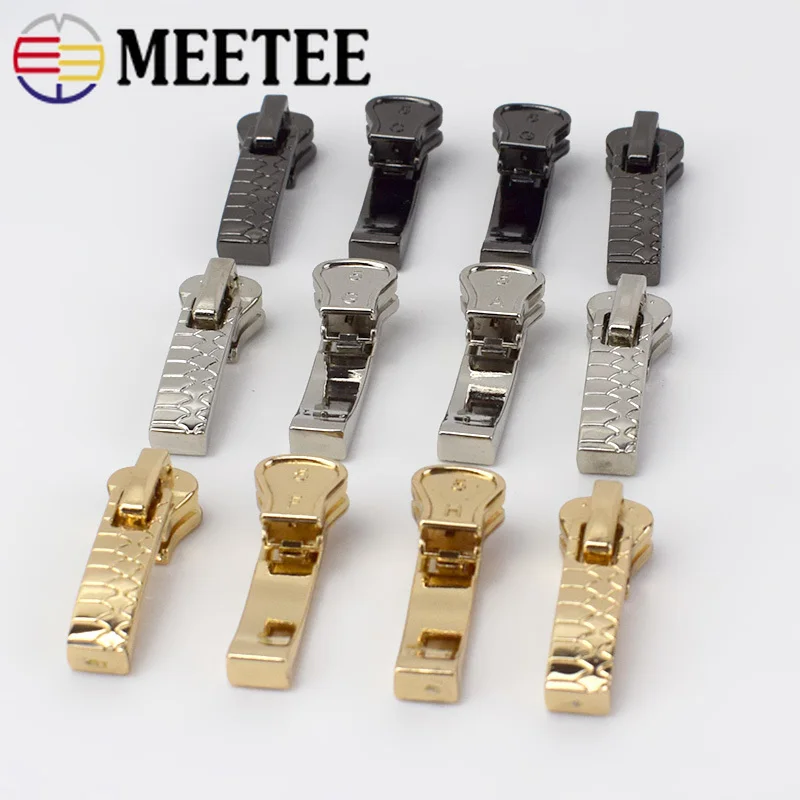 Набор для ремонта Meetee 5 # 10 шт. металлический слайдер на молнии пулер шитья сумки