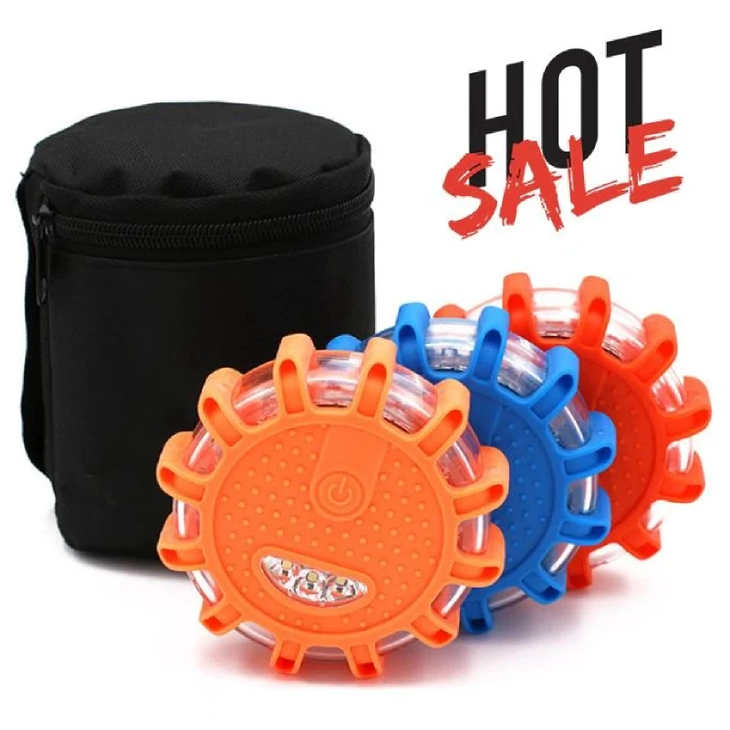 Светодиодный аварийный светильник безопасности портативный магнитный мигающий