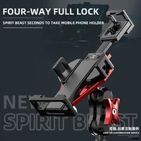 spirit beast universal motorcycle rear view mirror cell phone navigation holder mount holder for mt 09 yzf r15 vmax 1700