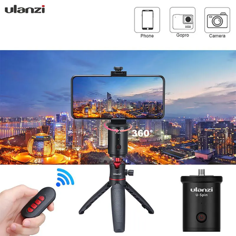 U SPin 360 электрическая панорамная головка Ulanzi мини шаровая Головка тренога для
