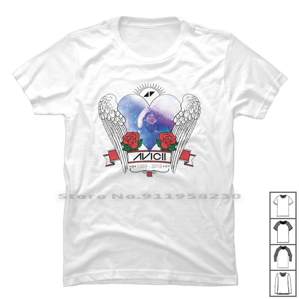 

Rip Avicii T Shirt 100% Cotton Fashion Trendy T Shirt