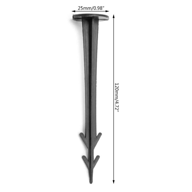 100Pcs Plastic Garden Cover Cloth Securing Stakes Spikes Lawn Pins Pegs Sod Staples Anchoring Turf Fixing Landscape | Строительство и