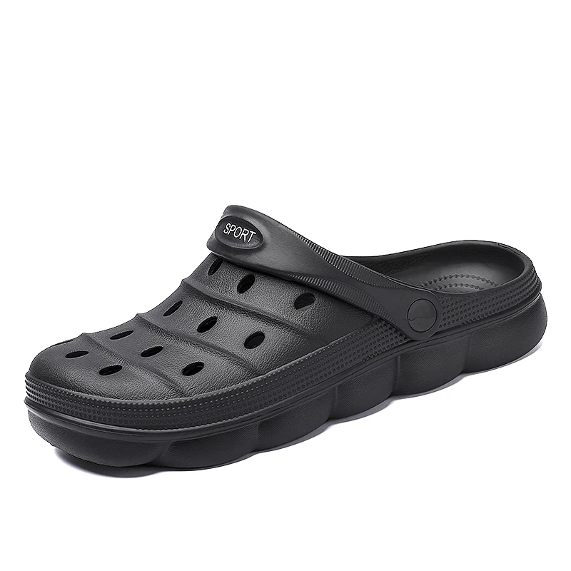 

Boy Cool Slippers Crocks Summer Hole Shoes Crok Rubber Clogs Men Garden Shoes Gray Cro Beach Flat Girl Sandals